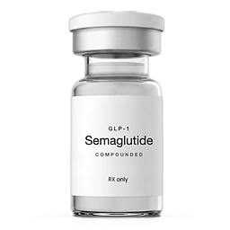 A vial of compounded semaglutide
